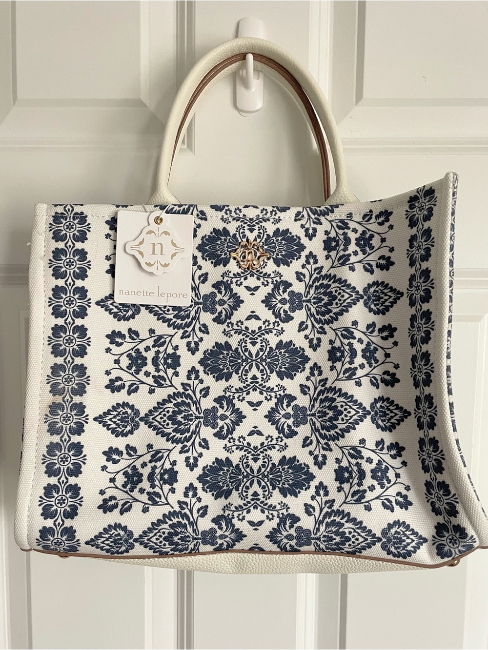Nanette Lepore ELLE Satchel with removable wide crossbody strap